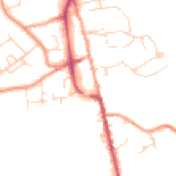 Daytime road noise heatmap for TN8 5BF