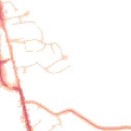Daytime road noise heatmap for TN8 5BQ