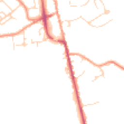 Daytime road noise heatmap for TN8 5BT