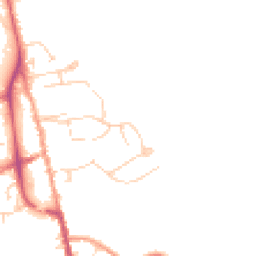 Daytime road noise heatmap for TN8 5BW