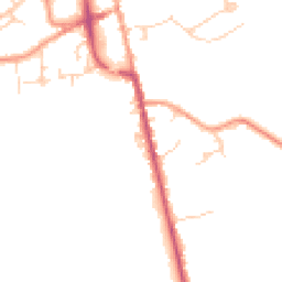 Daytime road noise heatmap for TN8 5BX