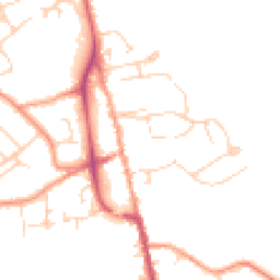 Daytime road noise heatmap for TN8 5BZ