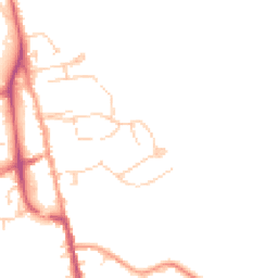 Daytime road noise heatmap for TN8 5DF