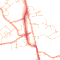Daytime road noise heatmap for TN8 5DP
