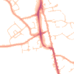 Daytime road noise heatmap for TN8 5DU