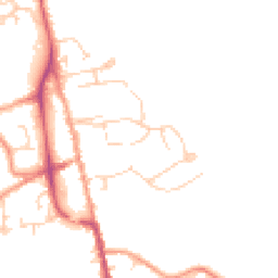 Daytime road noise heatmap for TN8 5DW