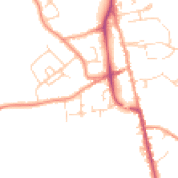 Daytime road noise heatmap for TN8 5DX