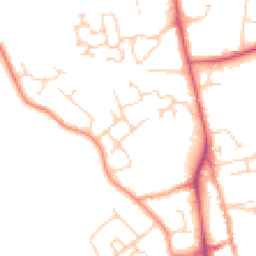 Daytime road noise heatmap for TN8 5JN