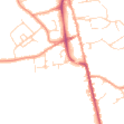 Daytime road noise heatmap for TN8 5RJ