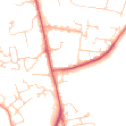 Daytime road noise heatmap for TN8 6AB