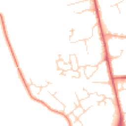 Daytime road noise heatmap for TN8 6FA