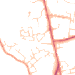 Daytime road noise heatmap for TN8 6GF