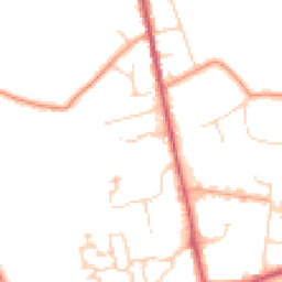 Daytime road noise heatmap for TN8 6JQ