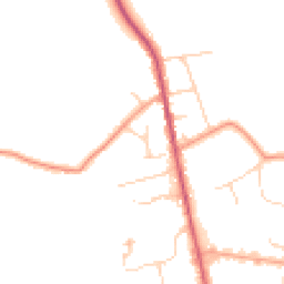 Daytime road noise heatmap for TN8 6JY