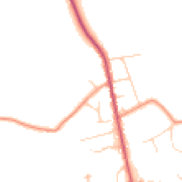 Daytime road noise heatmap for TN8 6LB