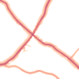 Daytime road noise heatmap for TN8 6NE