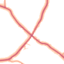 Daytime road noise heatmap for TN8 6NN