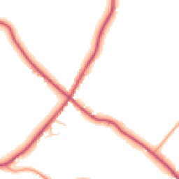 Daytime road noise heatmap for TN8 6NY