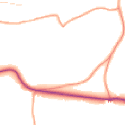 Daytime road noise heatmap for TN8 7EH