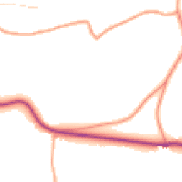 Daytime road noise heatmap for TN8 7EJ