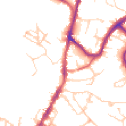 Daytime road noise heatmap for TN9 1BB