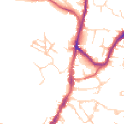 Daytime road noise heatmap for TN9 1BF