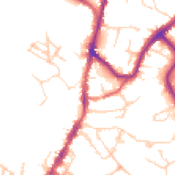 Daytime road noise heatmap for TN9 1DH