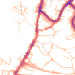 Daytime road noise heatmap for TN9 1DR