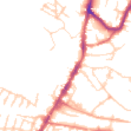 Daytime road noise heatmap for TN9 1DT