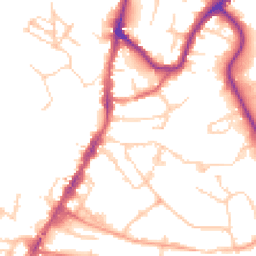 Daytime road noise heatmap for TN9 1EZ