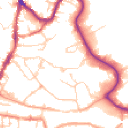 Daytime road noise heatmap for TN9 1FD
