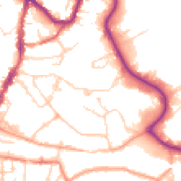 Daytime road noise heatmap for TN9 1FE