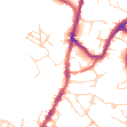 Daytime road noise heatmap for TN9 1FP