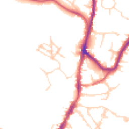 Daytime road noise heatmap for TN9 1HW
