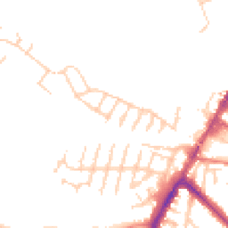 Daytime road noise heatmap for TN9 1UP
