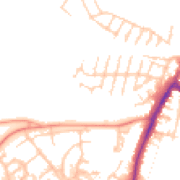 Daytime road noise heatmap for TN9 2HF
