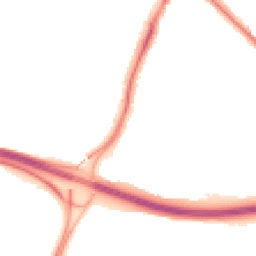 Night-time road noise heatmap for TN9 2NB