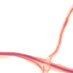 Night-time road noise heatmap for TN9 2NR