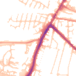 Daytime road noise heatmap for TN9 2PJ