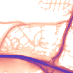 Daytime road noise heatmap for TN9 2PT