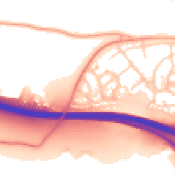 Daytime road noise heatmap for TN9 2RD