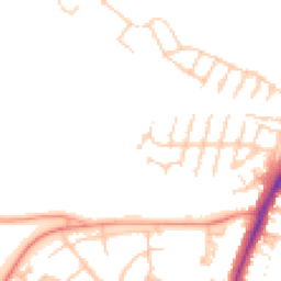 Daytime road noise heatmap for TN9 2UH