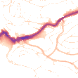 Daytime road noise heatmap for TQ1 1AH