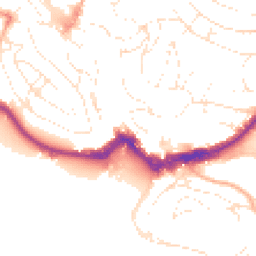 Daytime road noise heatmap for TQ1 1BX