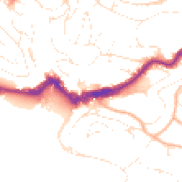 Daytime road noise heatmap for TQ1 1DP