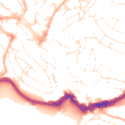 Daytime road noise heatmap for TQ1 1DR