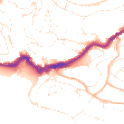 Daytime road noise heatmap for TQ1 1DS