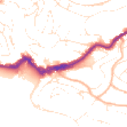 Daytime road noise heatmap for TQ1 1DT