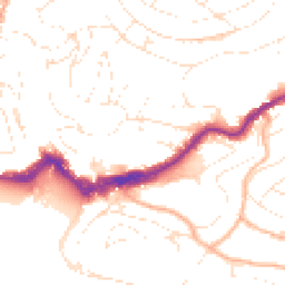 Daytime road noise heatmap for TQ1 1DW