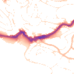 Daytime road noise heatmap for TQ1 1EB